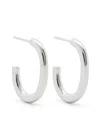 Wouters & Hendrix Les Eternelles Hoop Earrings In 银色