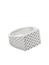 Wouters & Hendrix Midnight Children Textured Ring In 银色