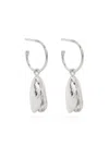Wouters & Hendrix Mussel Hoops In Silver