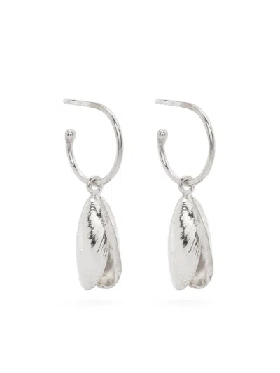 Wouters & Hendrix Mussel Hoops In Silver