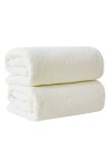 Woven & Weft 2-pack Cotton Bath Towels In Ivory