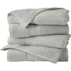 Woven & Weft 4-pack Cotton Bath Towels In Grey