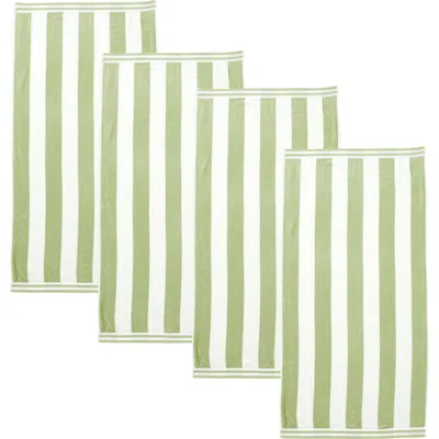 Woven & Weft 4-pack Oversize Stripe Beach Towels