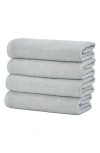 Woven & Weft 4-pack Popcorn Textured Towels In Light Grey