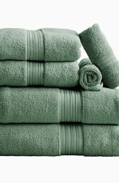 Woven & Weft 6-pack Cotton Bath Towels In Eucalyptus
