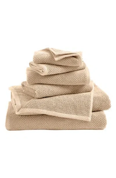 Woven & Weft 6-piece Popcorn Textured Towel Set In Brown