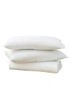 Woven & Weft Channel Stitch 3-piece Jersey Quilt Set In White