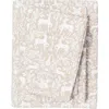 Woven & Weft Cheerful Christmas 4-piece Flannel Bed Sheet Set In Neutral