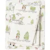 Woven & Weft Cheerful Christmas 4-piece Flannel Bed Sheet Set In White