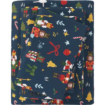 Woven & Weft Christmas Flannel Sheet Set