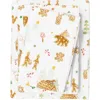 Woven & Weft Christmas Forest 4-piece Flannel Bed Sheet Set In White