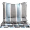 Woven & Weft Coastal 3-piece Quilt Set In Coastal Stripe