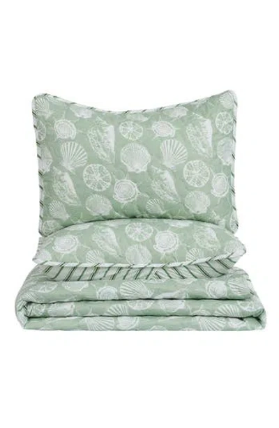 Woven & Weft Coastal 3-piece Quilt Set In Large Seashells