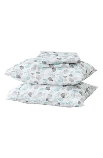 Woven & Weft Coastal Microfiber Sheet Set In Multi