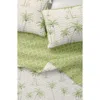 Woven & Weft Coastal Print Quilt & Shams Set In West Palm Trees