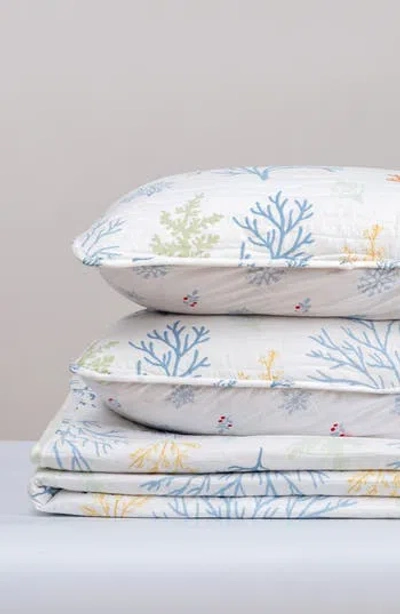 Woven & Weft Colorful Coral Quilt Set