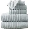 Woven & Weft Combed Cotton 6-piece Towel Set In Gray