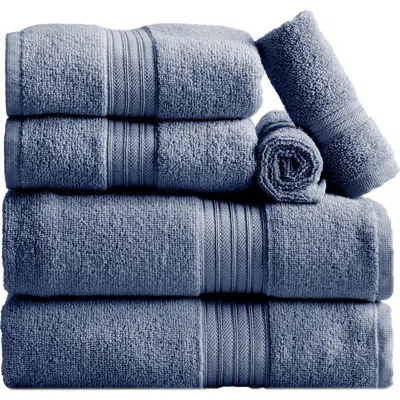 Woven & Weft Cotton 6-piece Textured Towel Set