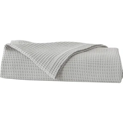 Woven & Weft Cotton Waffle Weave Blanket In Gray