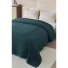 Woven & Weft Cotton Waffle Weave Blanket In Peacock