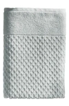 Woven & Weft Diamond Textured Single Bath Towel In Gray