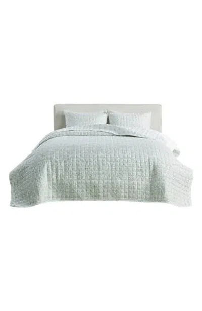 Woven & Weft Floral 3-piece Quilt Set In Eucalyptus Floral