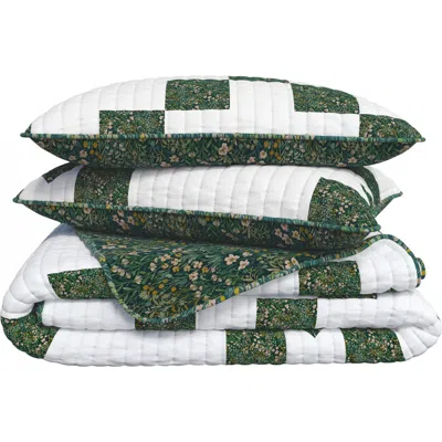 Woven & Weft Floral Patch Quilt Set In Garden Star