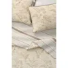 Woven & Weft Tropical Floral Cotton Quilt & Sham Set In Sand Floral