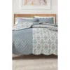 Woven & Weft Floral Scalloped Cotton Quilt & Sham Set In Spring Petals Lavender