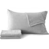 Woven & Weft Heathered Jersey Sheet Set In Gray