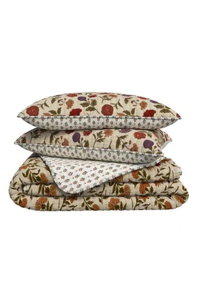 Woven & Weft Heritage Floral Patterned Quilt Set