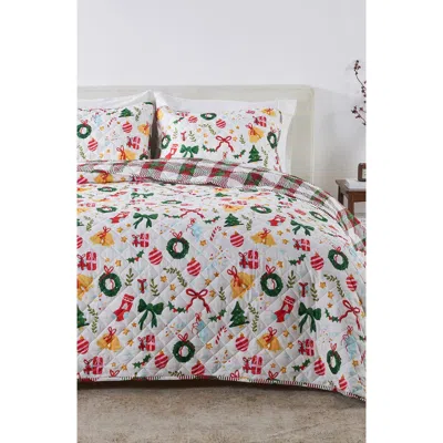 Woven & Weft Holiday 3-piece Quilt Set In Multi