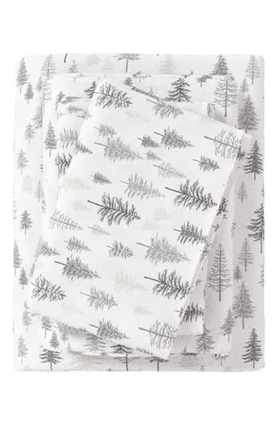 Woven & Weft Holiday Print Turkish Cotton Sheet Set In White