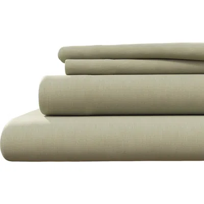 Woven & Weft Jersey Knit Sheet Set In Green