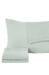 Woven & Weft Jersey Knit Sheet Set In Heathered Aqua