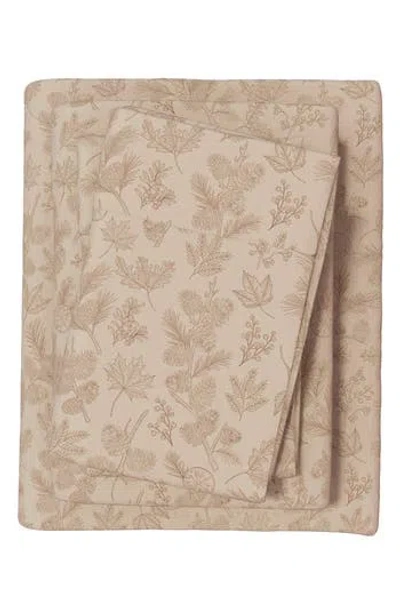 Woven & Weft Lodge 4-piece Flannel Bed Sheet Set In Nude