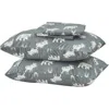 Woven & Weft Lodge Print 4-piece Sheet Set In Dark Grey