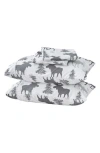 Woven & Weft Lodge Print 4-piece Sheet Set In Moose