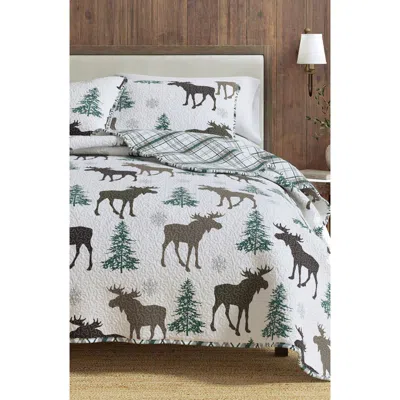 Woven & Weft Lodge Quilt Set In Moose - Chocolate