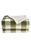 Woven & Weft Moose Print Reversible Faux Shearling Throw Blanket