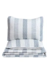 Woven & Weft Patchwork 3-piece Quilt Set In Patterned Stripe