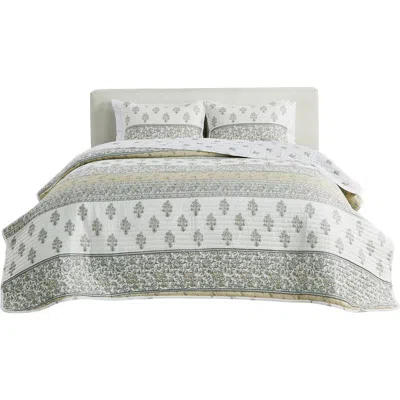 Woven & Weft Patchwork 3-piece Quilt Set In Vintage Floral Stripe