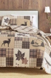 Woven & Weft Patchwork Plaid Quilt Set In Brown