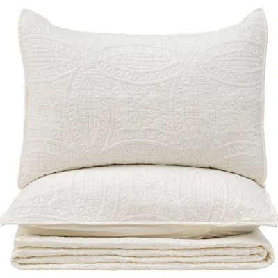 Woven & Weft Pinsonic 3-piece Quilt Set In Pattern