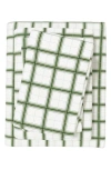 Woven & Weft Plaid 4-piece Flannel Bed Sheet Set In Green