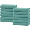 Woven & Weft Popcorn Textured 6-piece Cotton Bath Towel Set In Blue
