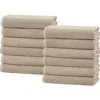 Woven & Weft Popcorn Textured 6-piece Cotton Bath Towel Set In Silver