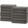 Woven & Weft Popcorn Textured 6-piece Cotton Bath Towel Set In Gray
