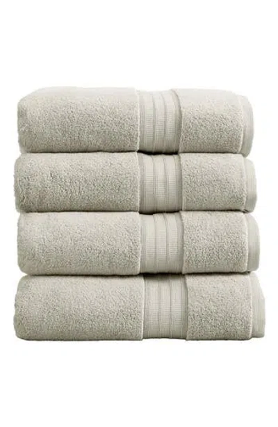 Woven & Weft Premium Cotton 4-pack Bath Towel Set In Gray