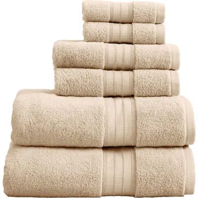 Woven & Weft Premium Cotton 6-piece Towel Set In Brown